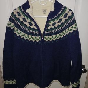 LL Bean Zip Up Sweater